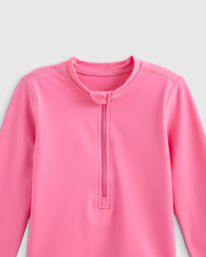 Long Sleeve Zip-Up Rash Guard - 0-3M / Yellow