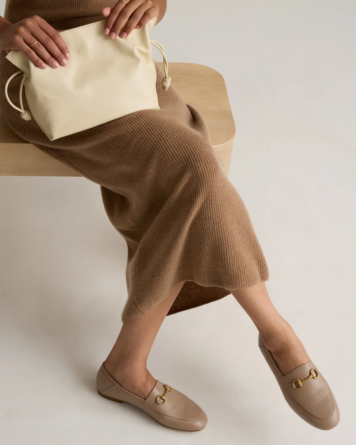 Italian Leather Horsebit Loafer - 5 / Coffee Bean