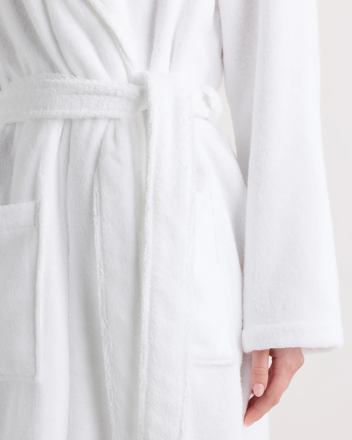 Turkish Cotton Terry Robe - XS / White