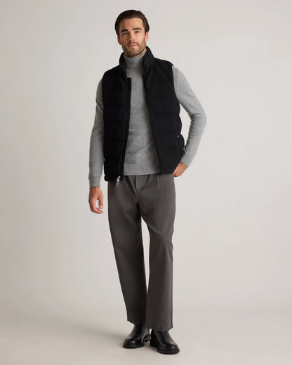 Mongolian Cashmere Puffer Vest - S / True Navy