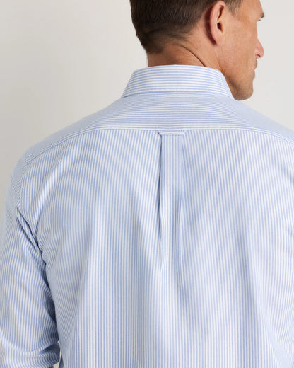100% Organic Cotton Oxford Shirt - XS / Light Pink Stripe