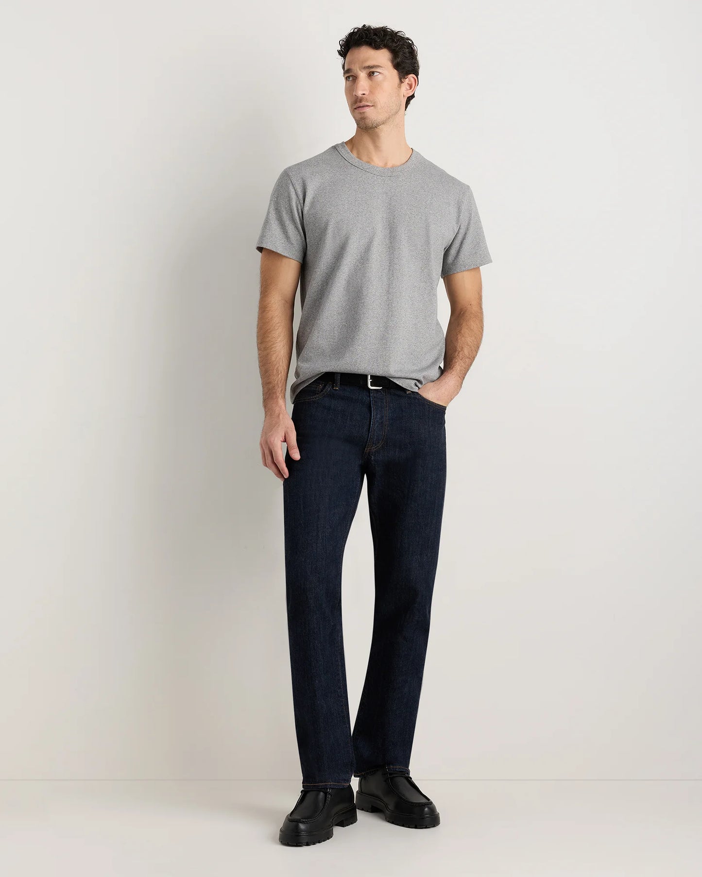 100% Organic Cotton Heavyweight Tee - XS / Natural