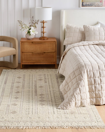 Lima Handwoven Wool Rug - 3'6" x 5'6" / Ivory