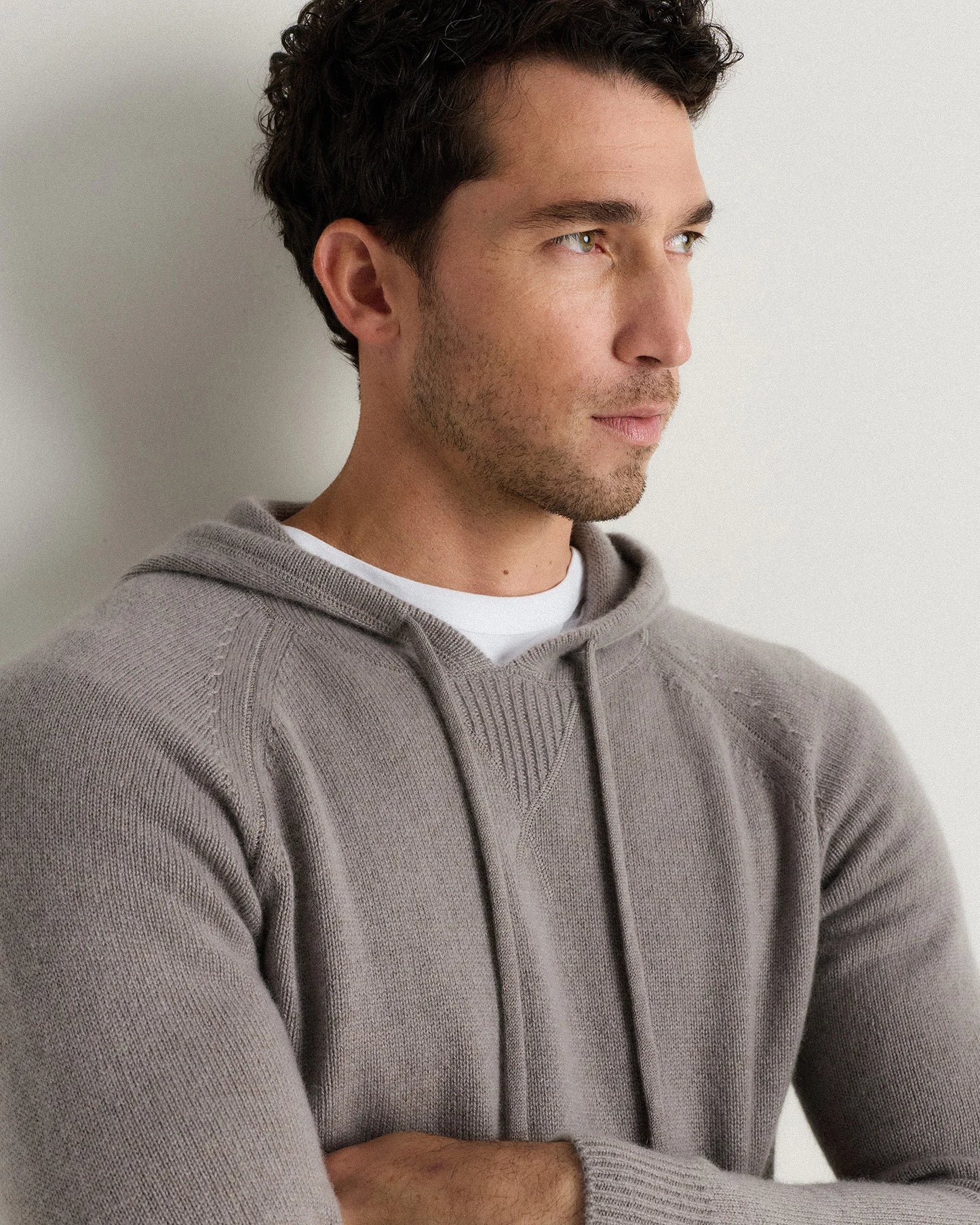Mongolian Cashmere Pullover Hoodie - XS / Sea Spray Green