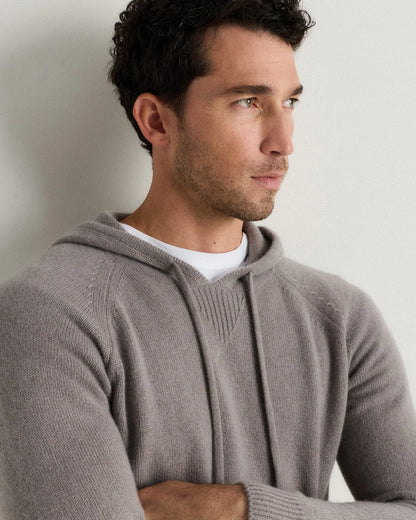 Mongolian Cashmere Pullover Hoodie - XS / Sea Spray Green