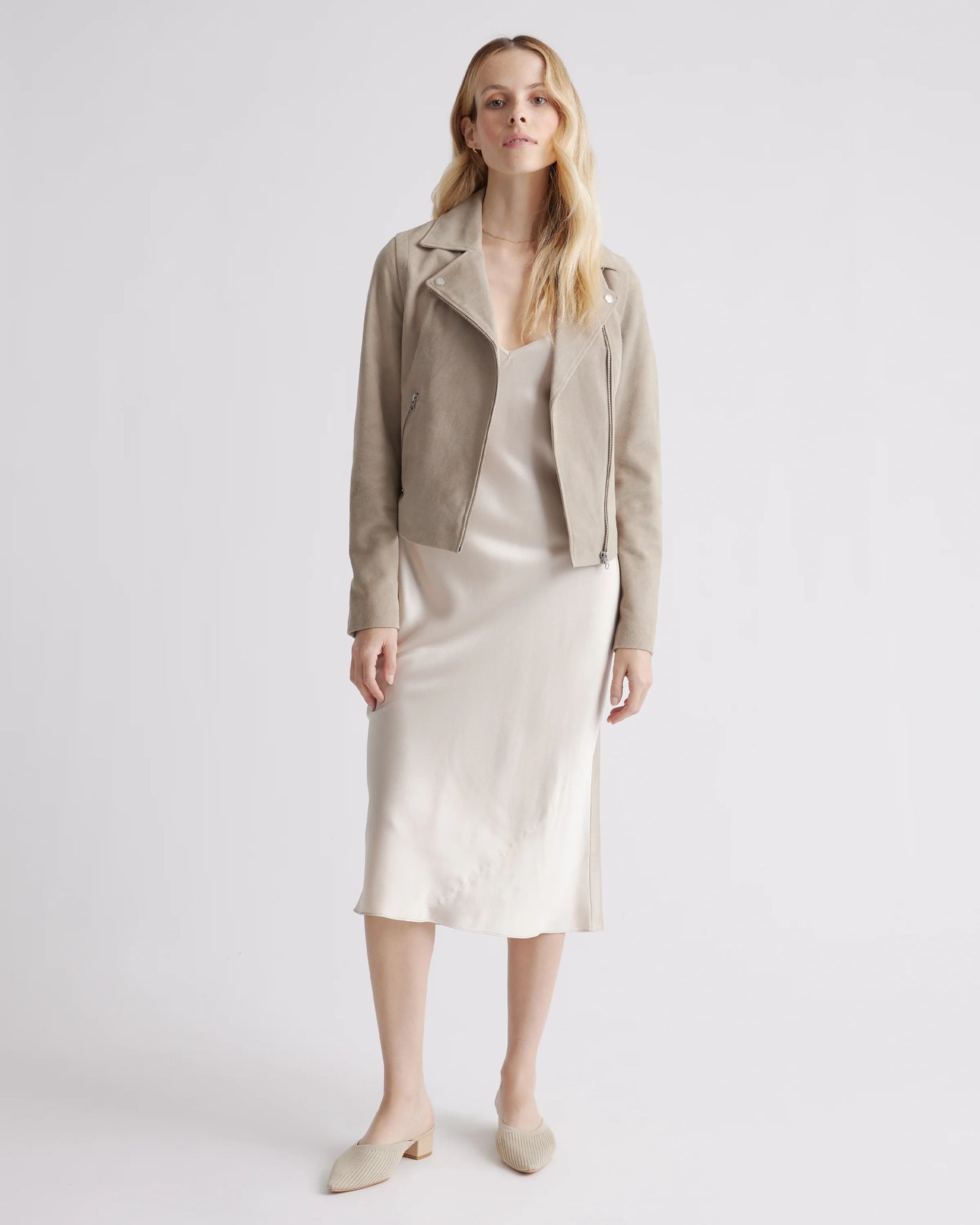 100% Washable Silk Slip Dress - XS / Black