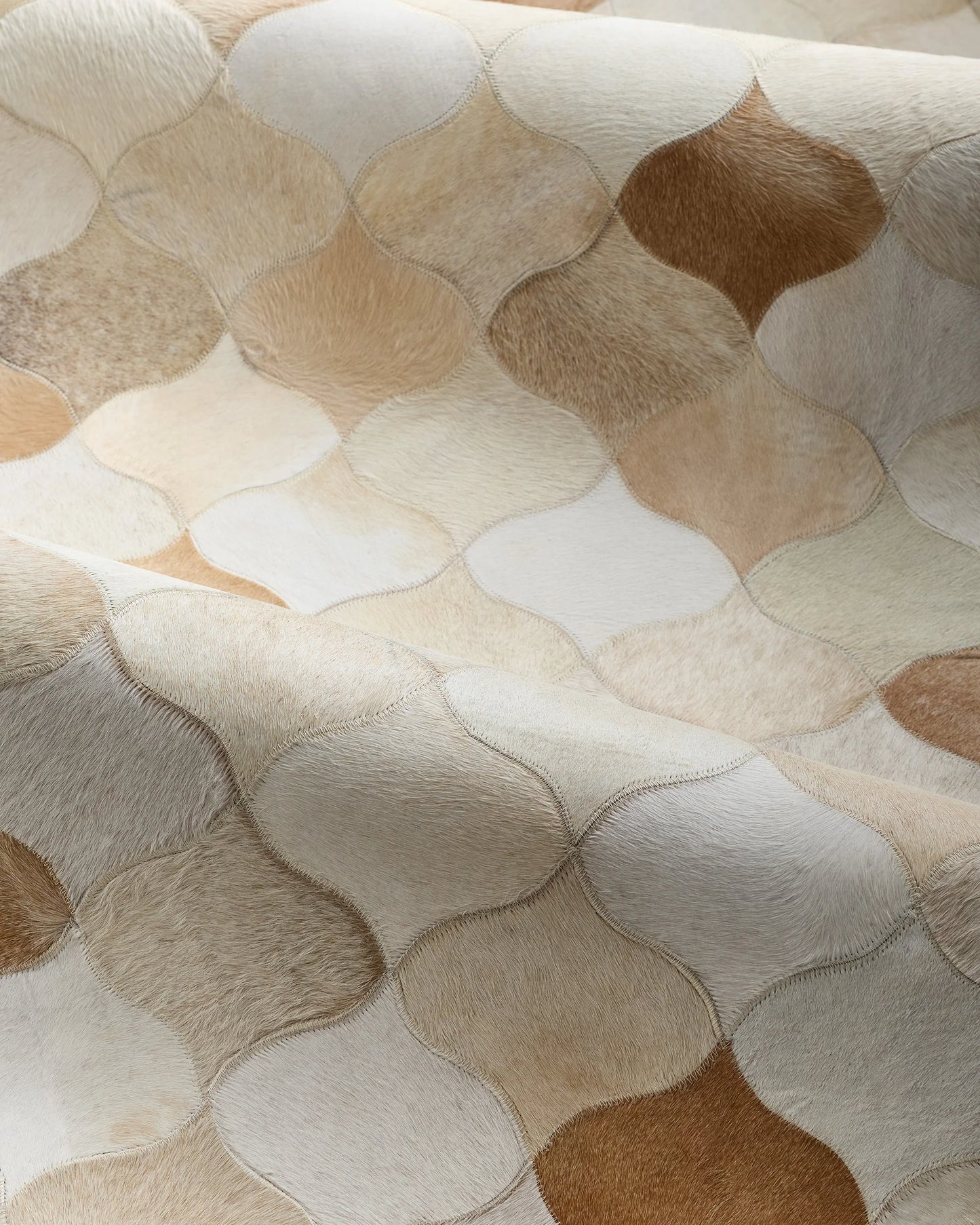 Trellis Hair on Hide Rug - 5' x 8' / Natural