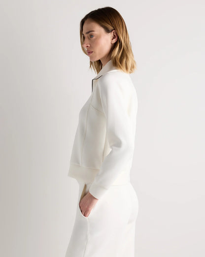 CloudComfort Half Zip Sweatshirt - XS / Pebble Beige