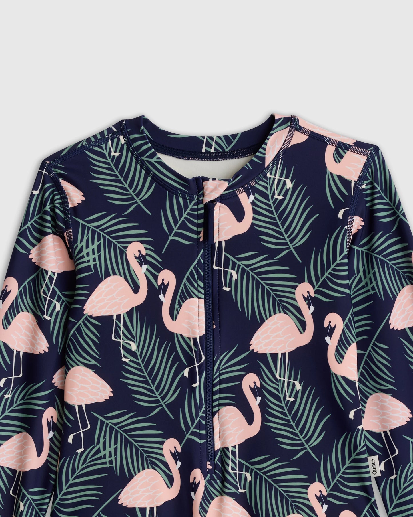 Long Sleeve Zip-Up Swimsuit - 2T / Happy Floral