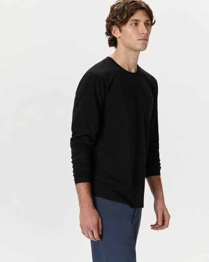 Flex Curve Long Sleeve Tee (3-Pack) - S / Black