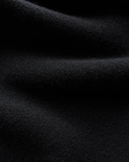 100% Reversible Cashmere Full Zip Sweater - S / Black/Charcoal