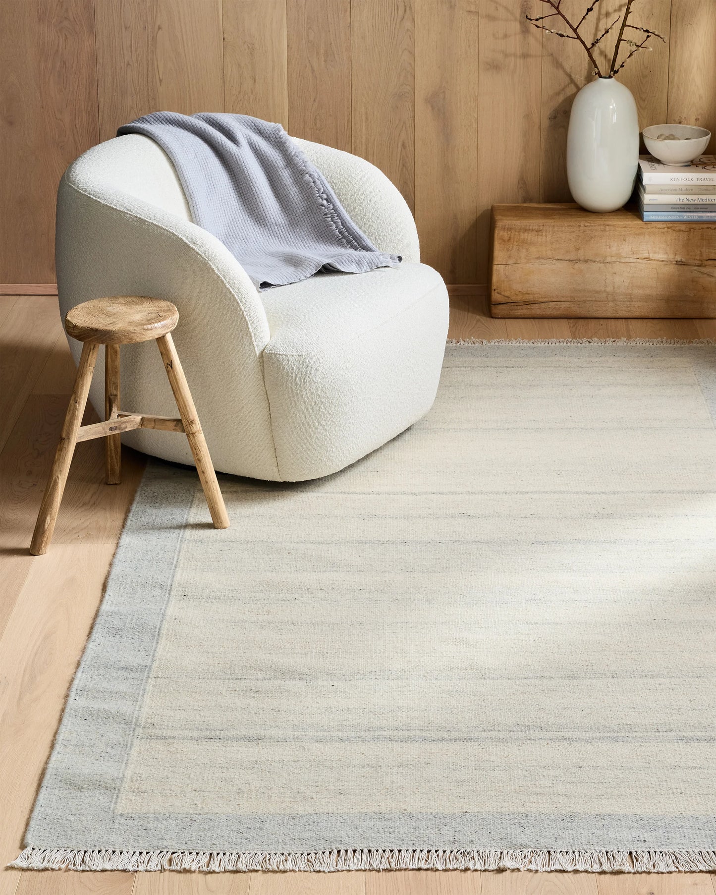 Sahara Flatweave Wool Rug - 2' x 3' / Charcoal