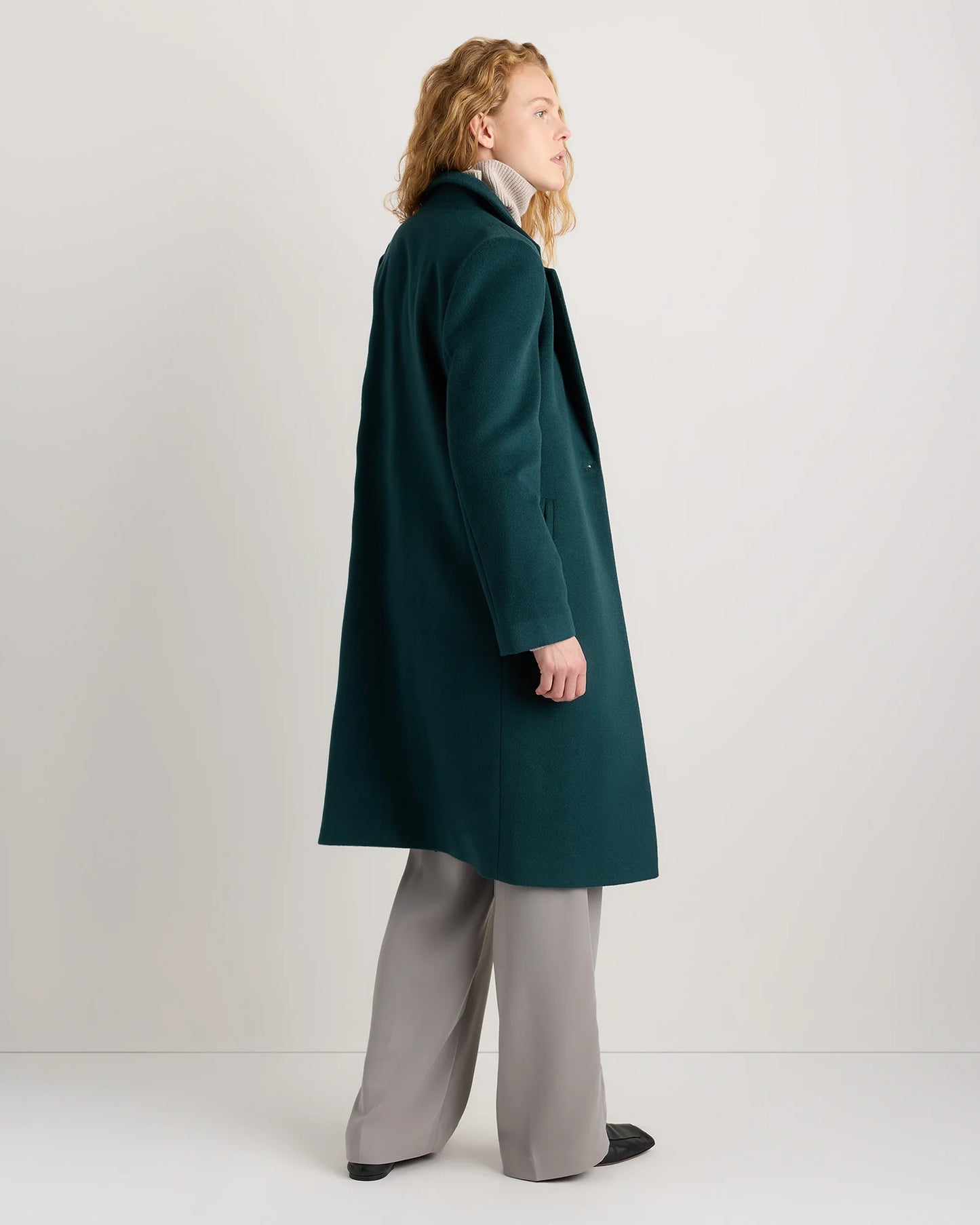 Wool Cashmere Blazer Coat - XS / Mocha Brown