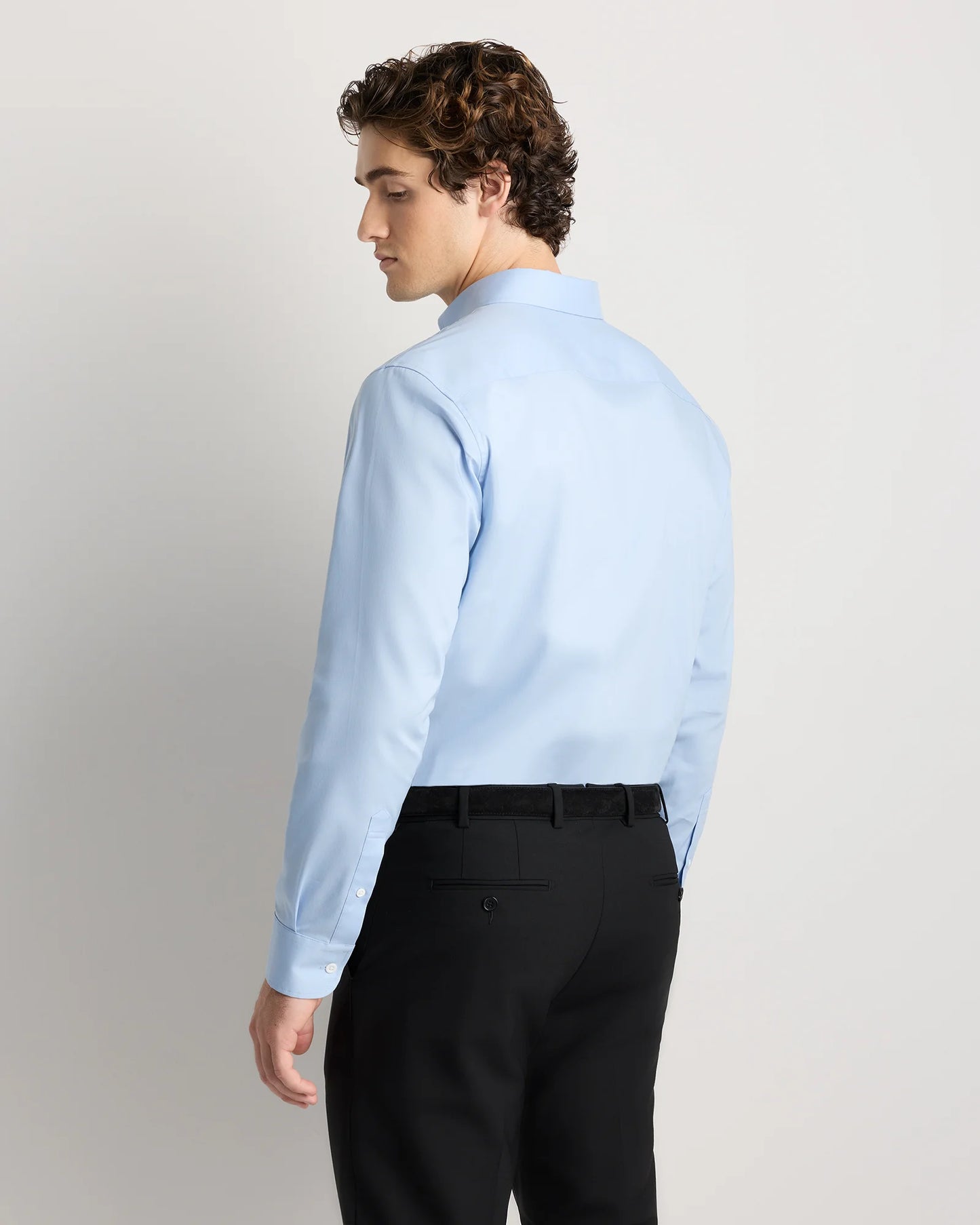Supima Cotton-Tencel Everyday Shirt - S / Blue Gingham
