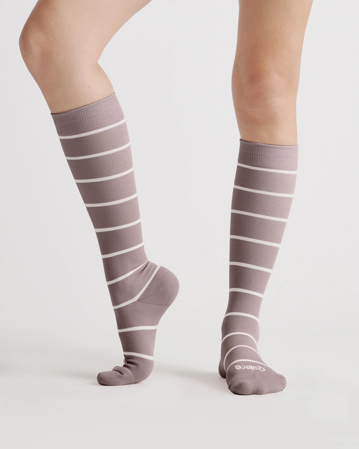 Recycled Maternity Compression Socks 3-Pack - L / White/Black/Grey