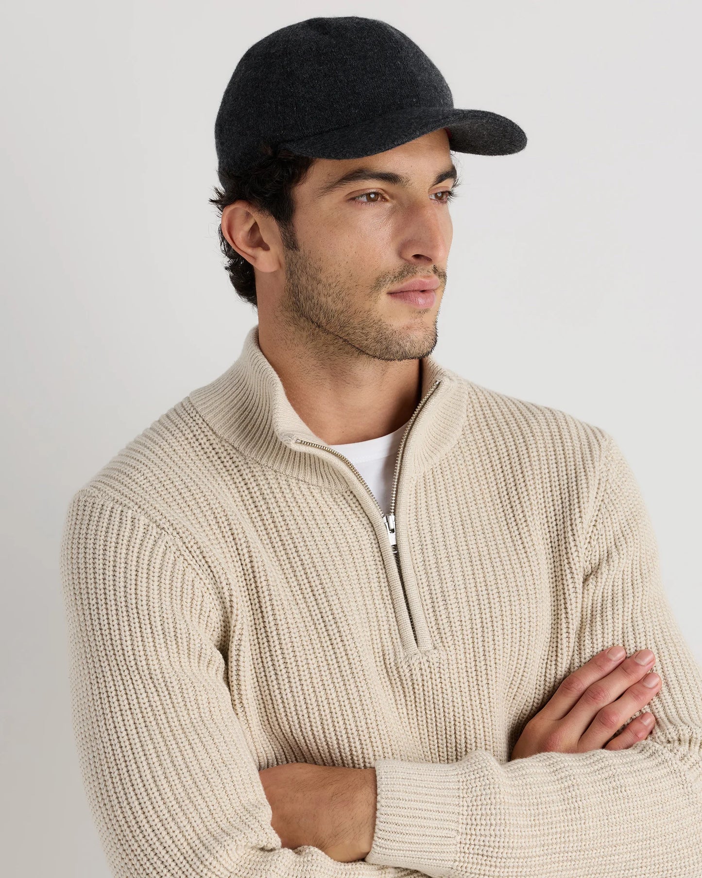 Cashmere Baseball Cap - XS/S / Black