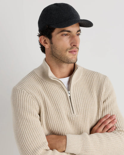 Cashmere Baseball Cap - XS/S / Black