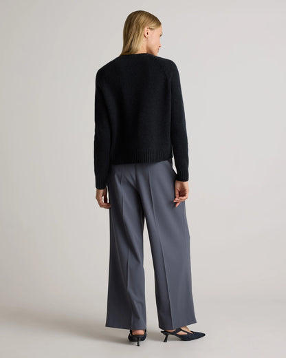 Luxe Baby Cashmere Crewneck Sweater - XS / Creamy Cortado