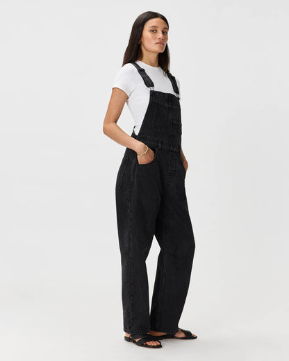 100% Organic Denim Overalls - XS / Mascara Black