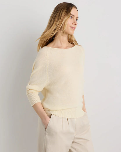 Mongolian Cashmere Boatneck Sweater - XS / Black