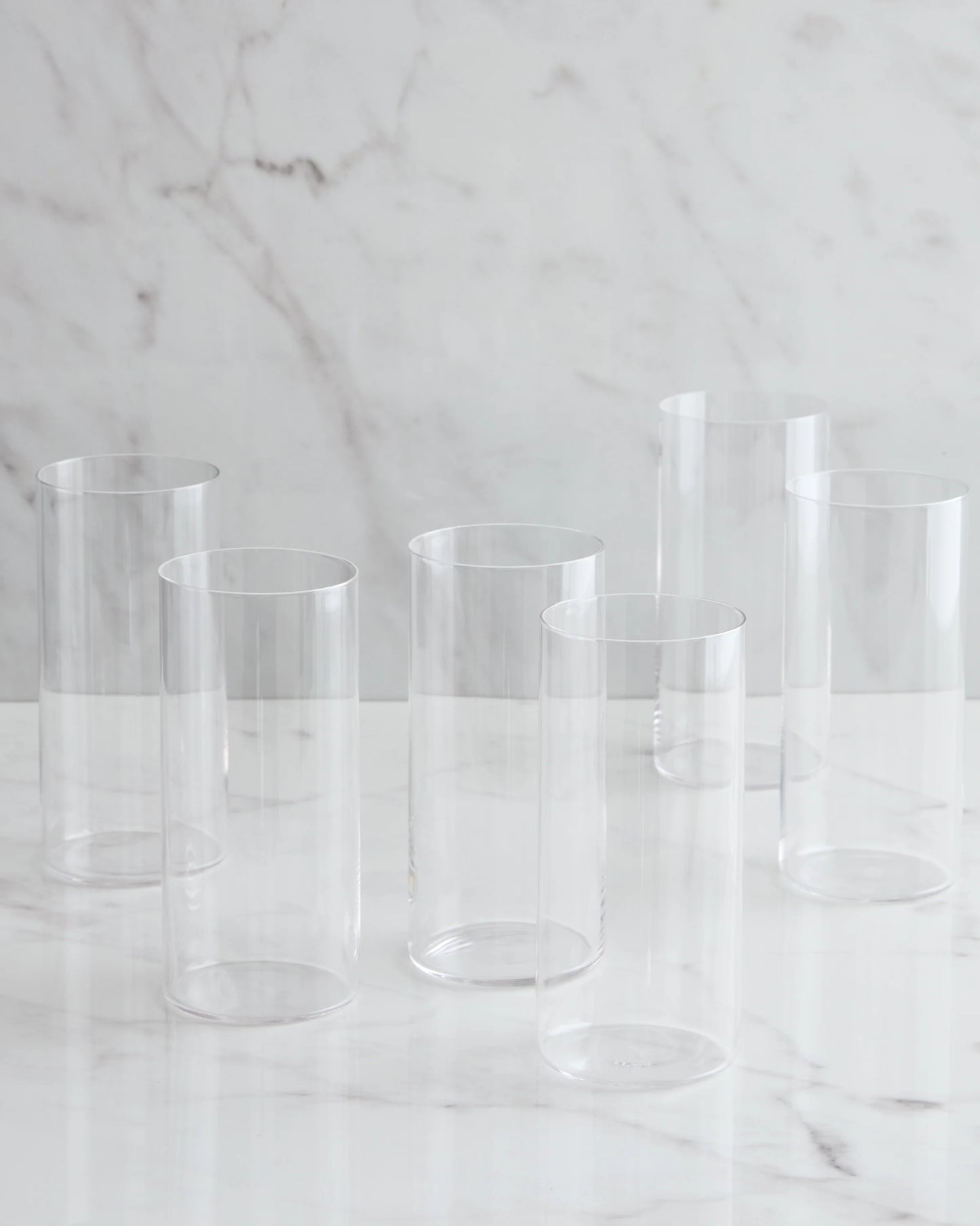 Essential Crystal Tall Drinking Glasses, Set of 6 - One Size / No Color