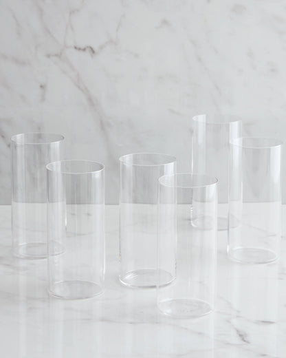 Essential Crystal Tall Drinking Glasses, Set of 6 - One Size / No Color