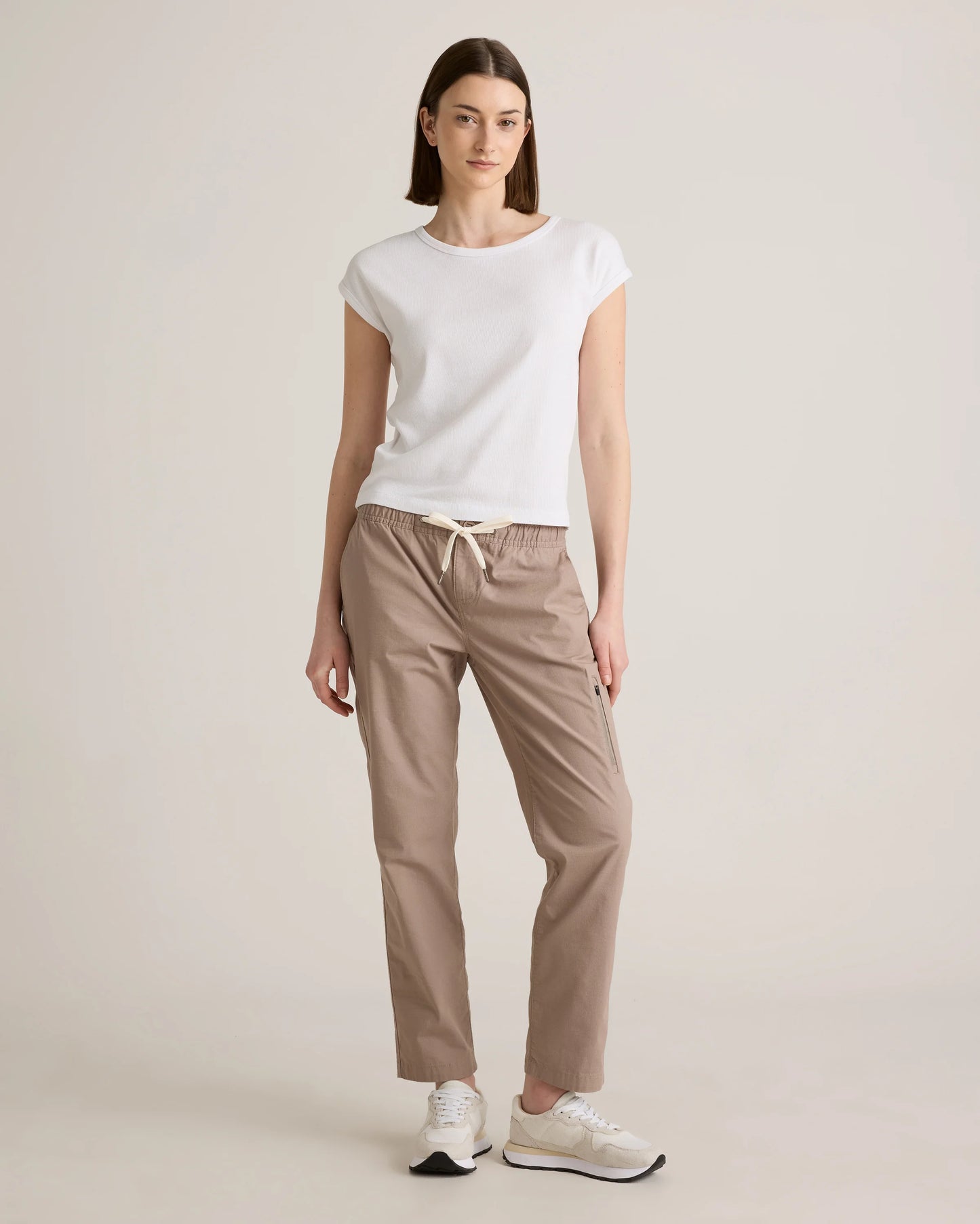 Organic Stretch Ripstop Straight Pants - XS / Steel