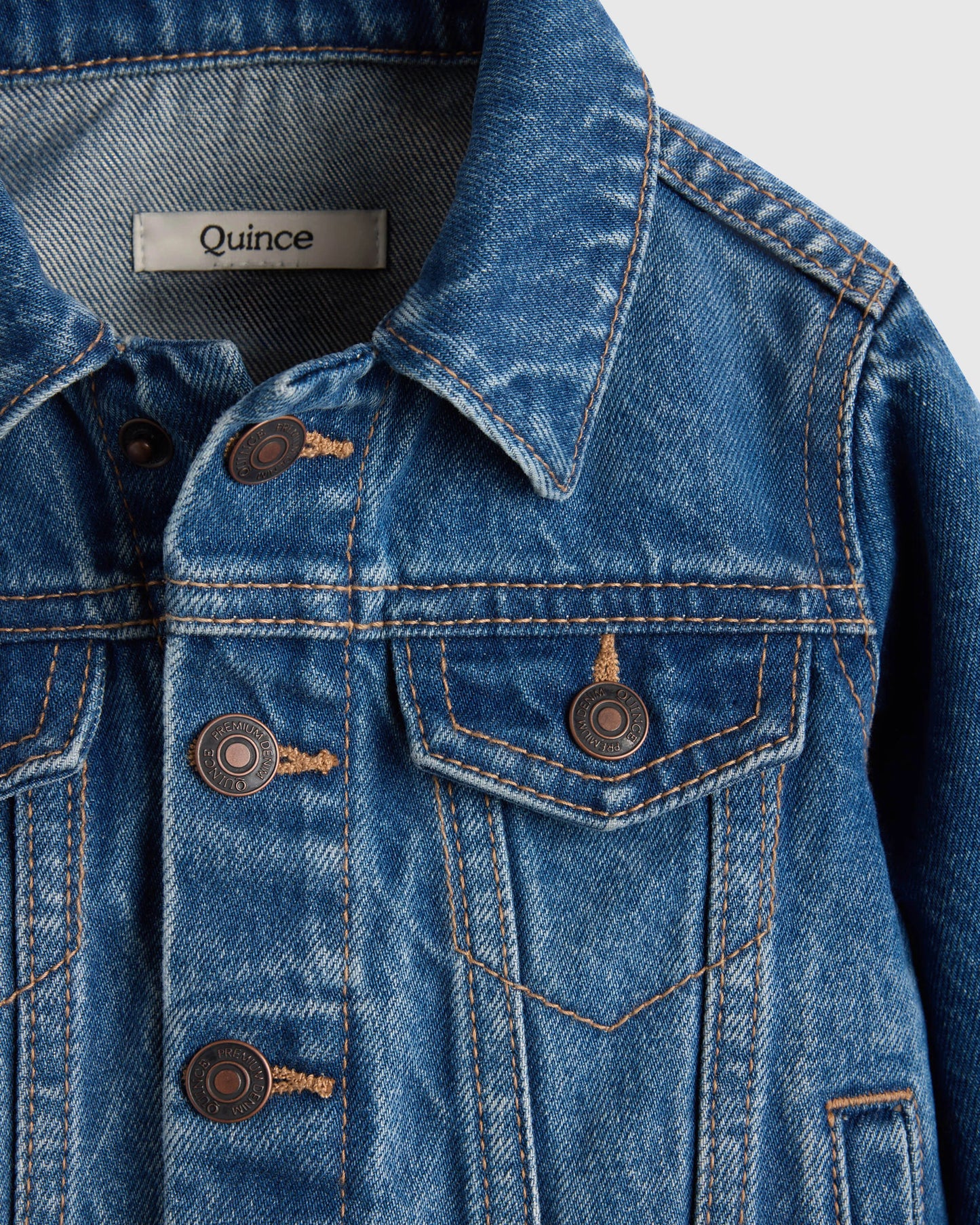 100% Organic Cotton Denim Jacket - 2T / Medium Wash
