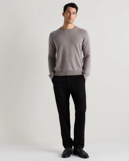 Mongolian Cashmere Crewneck Sweater - XS / Black