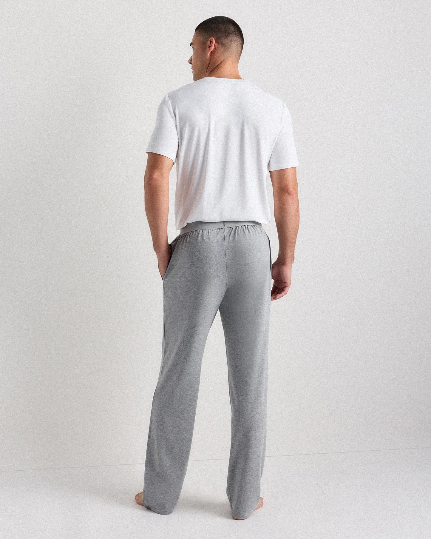 Bamboo Jersey Relaxed Lounge Pants - S / Black