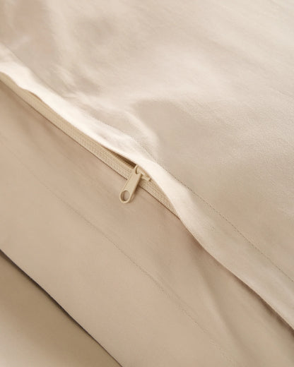 Signature Giza Cotton Sateen Duvet Cover - Twin / Light Grey