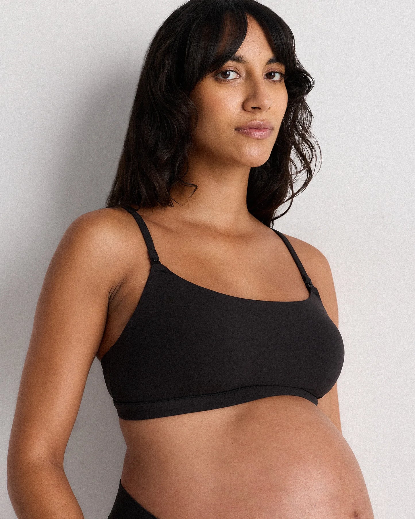 Second Skin Nursing Scoop Bralette (2-pack) - XS / Black