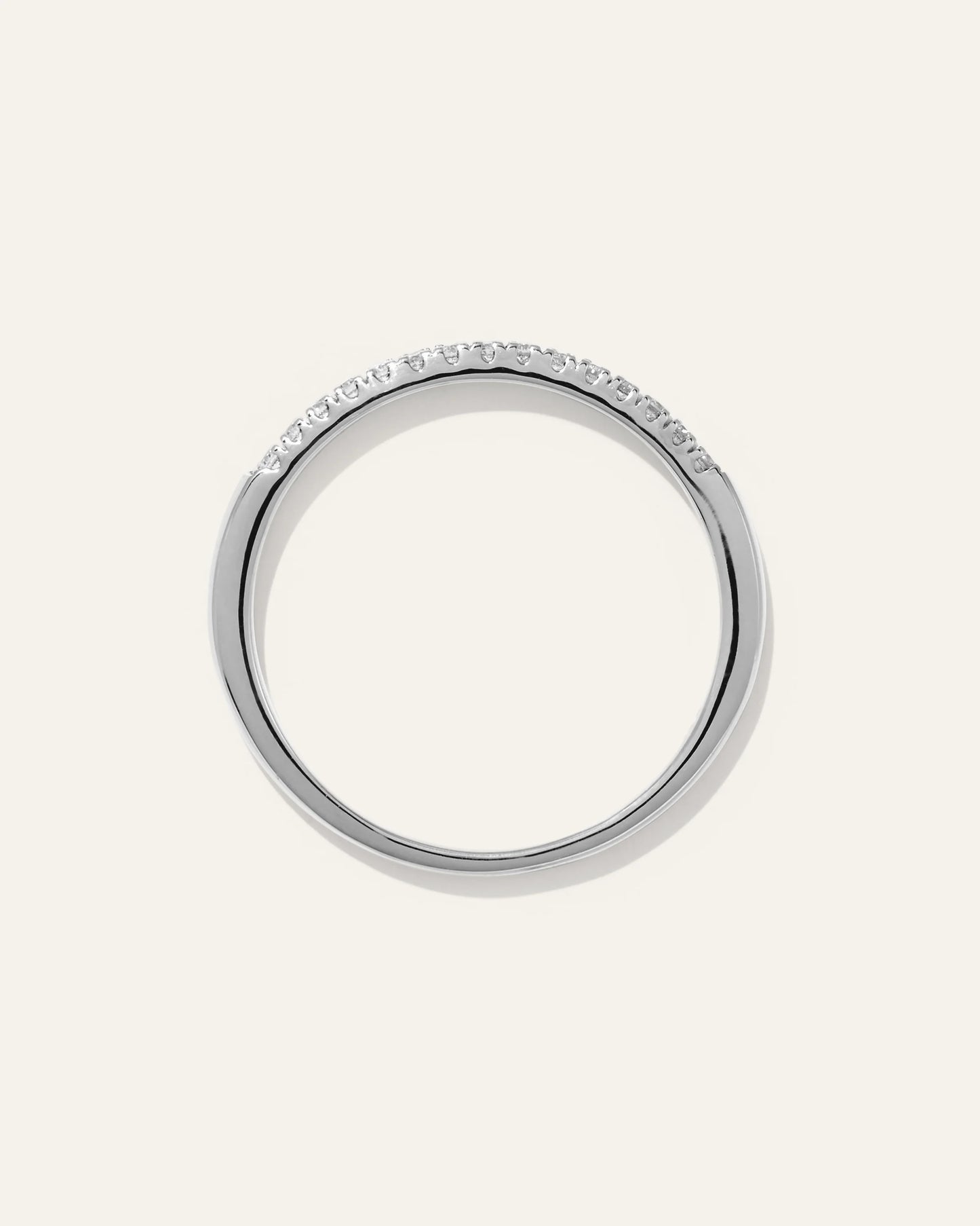 14K Gold Diamond Wedding Band - 4 / Yellow Gold