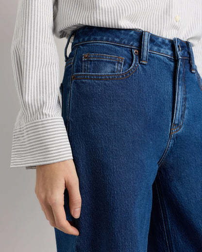 Bella Stretch Barrel Jeans - 24 / Cool Blue