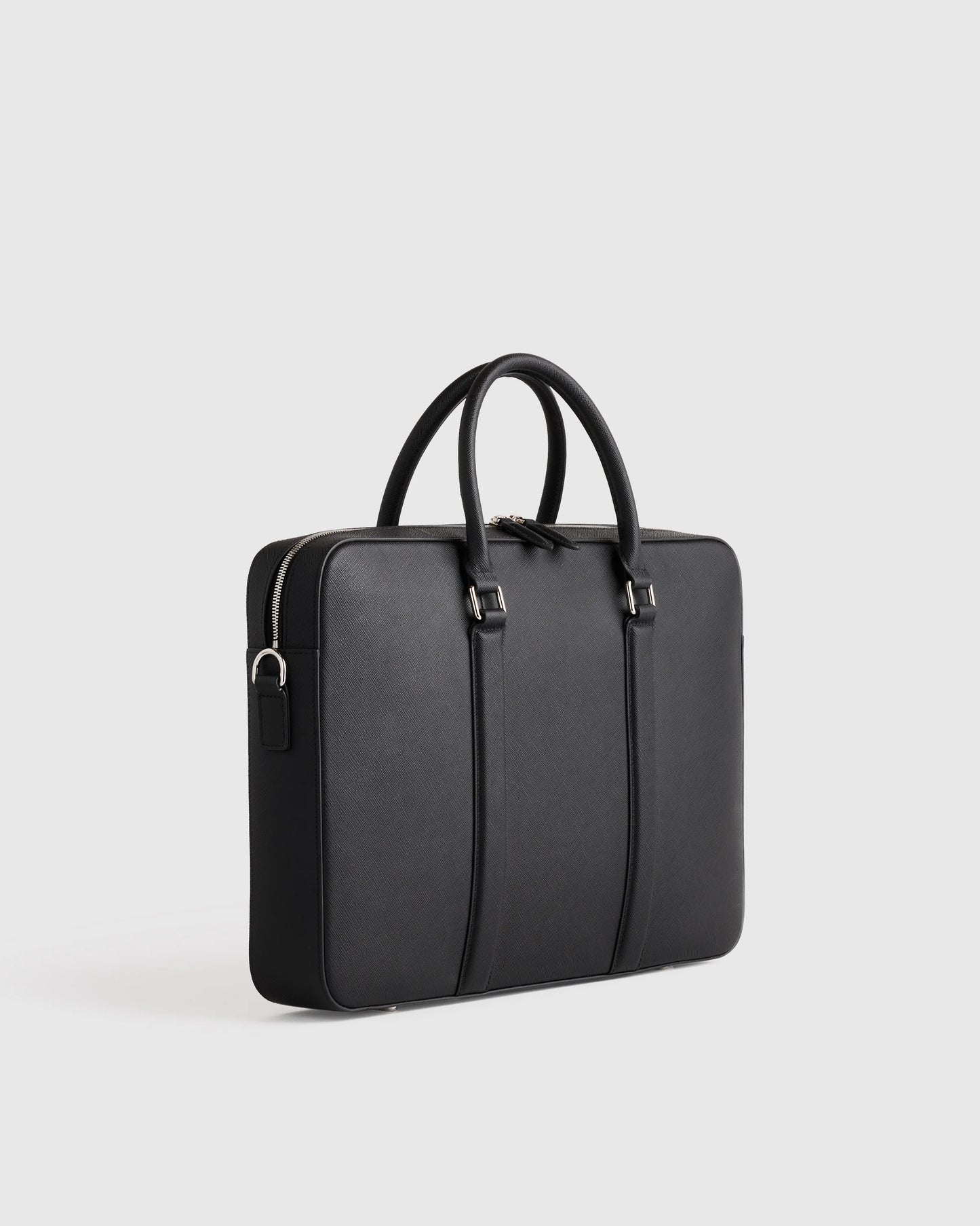 Italian Saffiano Briefcase - One Size / Hickory