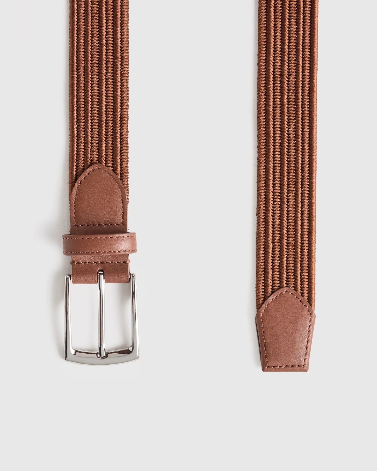 James Woven Stretch Belt - 30 / Black
