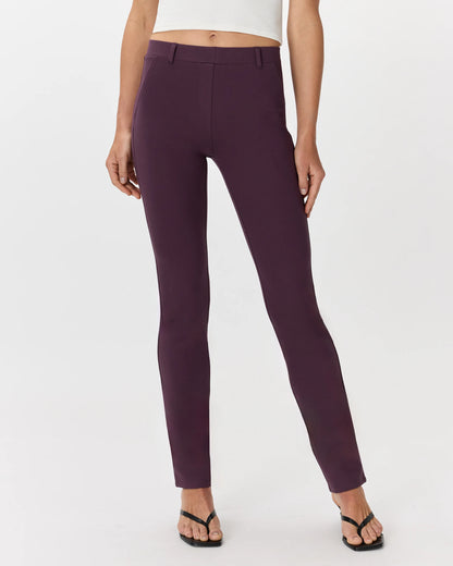 Ultra-Stretch Ponte Straight Leg Pants - XS / Morel Grey