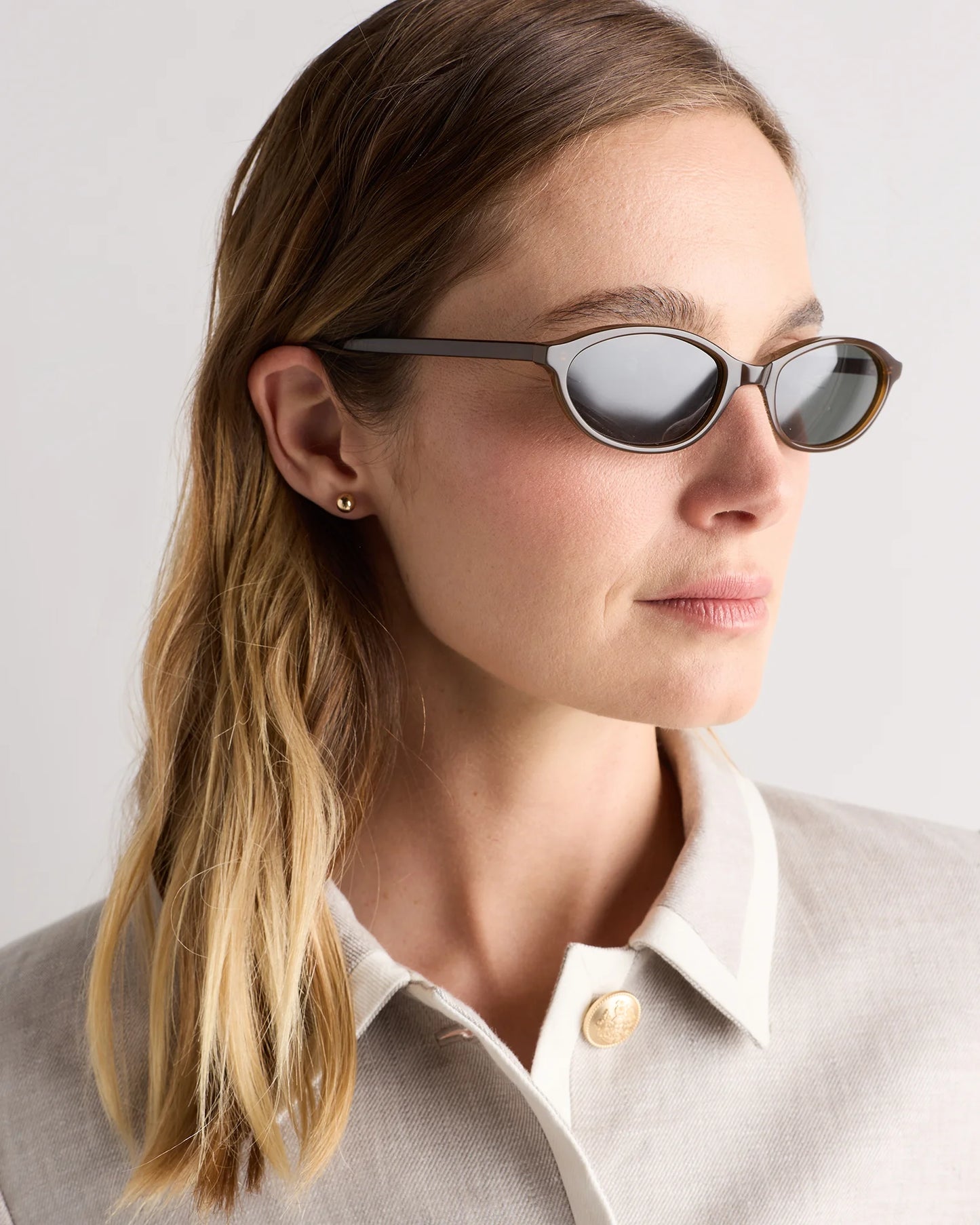 Amalfi Polarized Acetate Sunglasses - One Size / Black with Grey lens