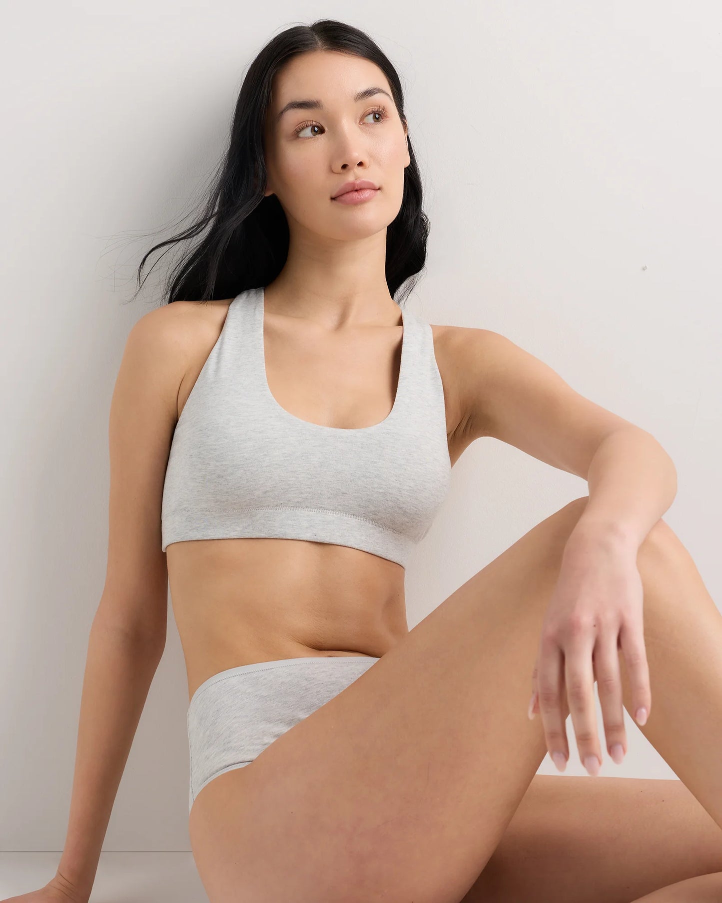 Organic Cotton Racerback Bralette (2-Pack) - XS / Black