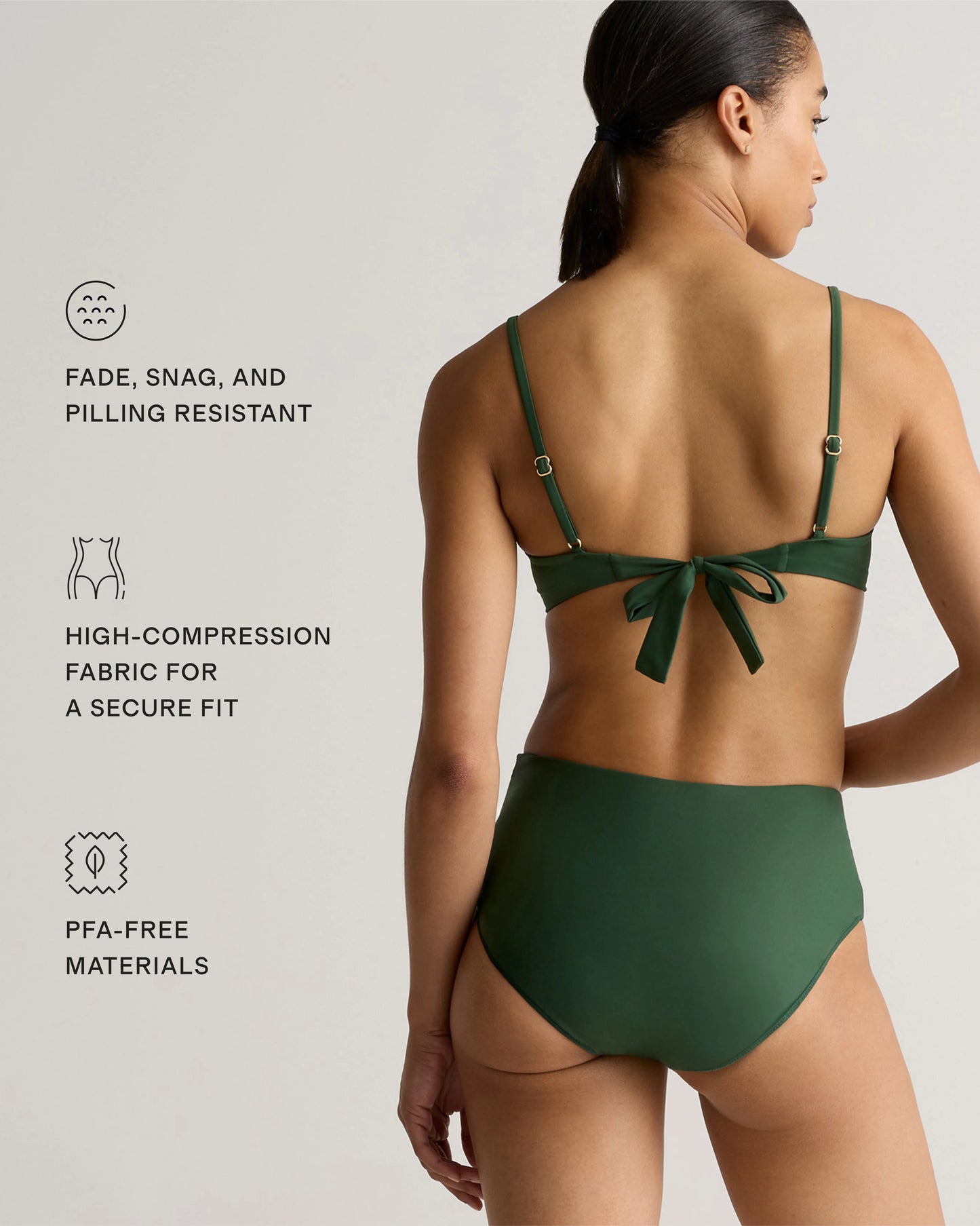 Italian High-Rise Bikini Bottom - XS / Black