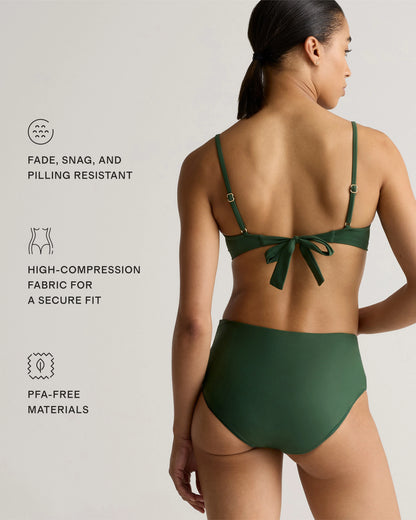 Italian High-Rise Bikini Bottom - XS / Black