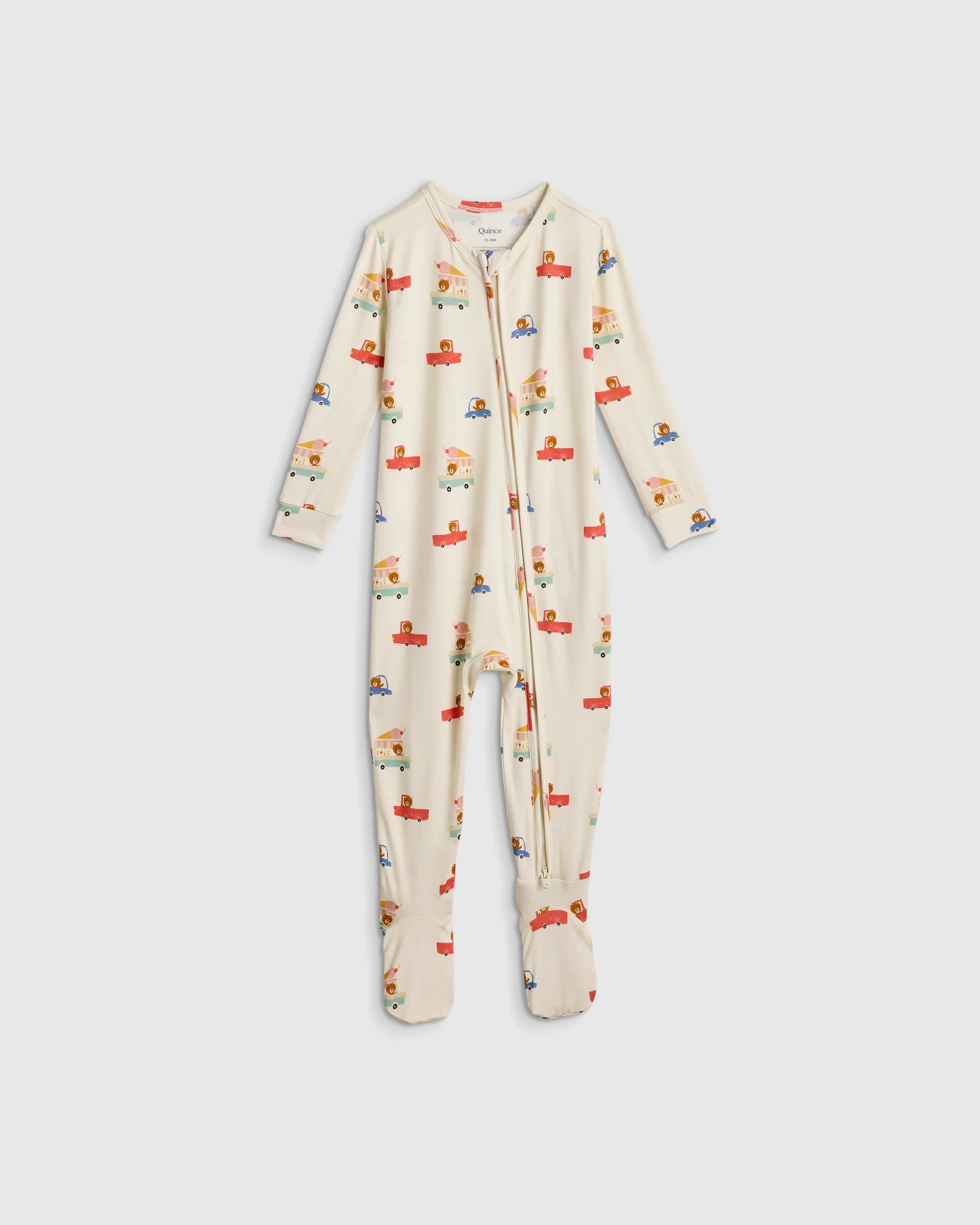Bamboo Footie Pajama - 0-3M / Ice Cream Bears