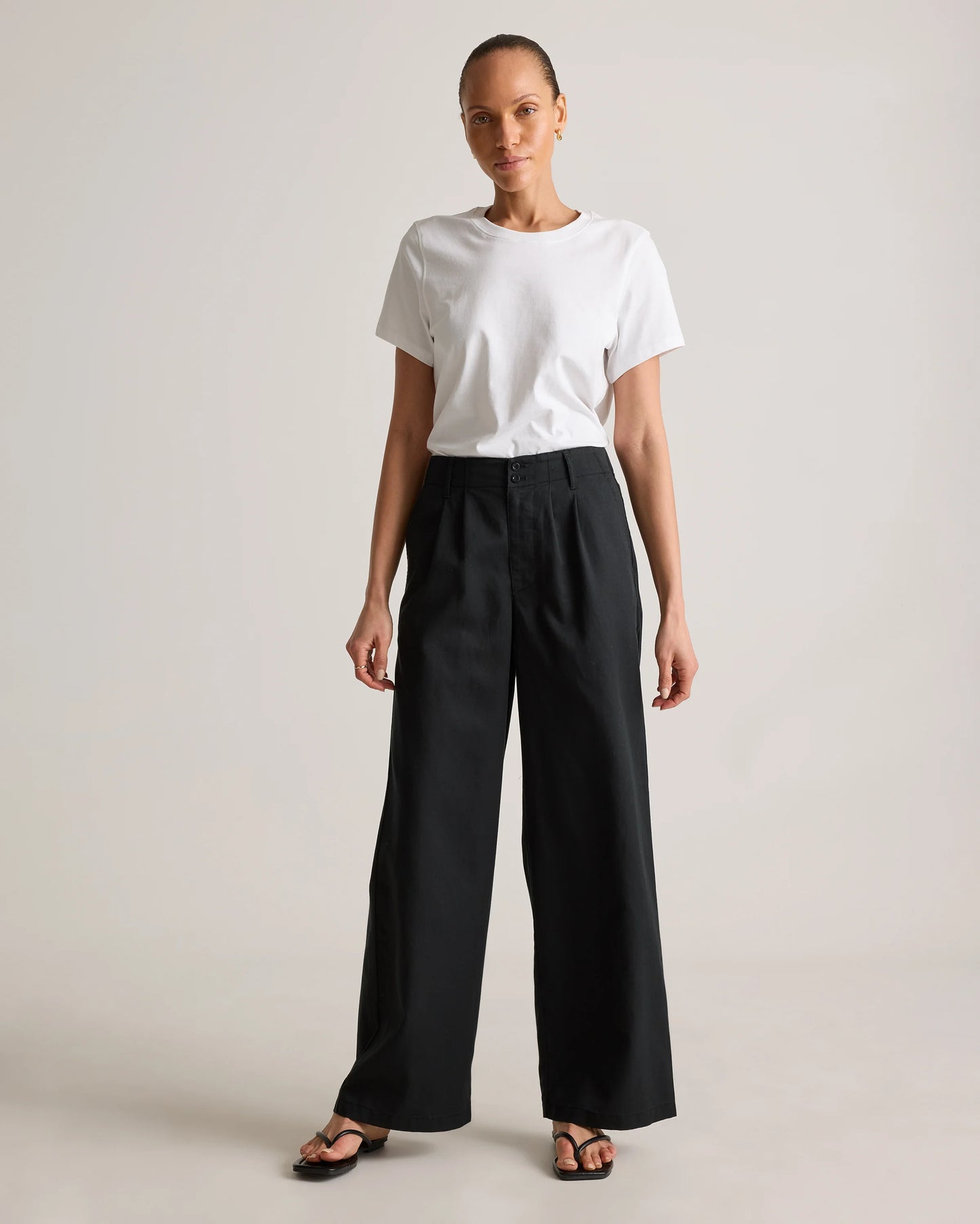 Drapey Twill Pleated Trouser - 0 / Baywood