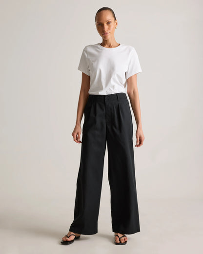 Drapey Twill Pleated Trouser - 0 / Baywood