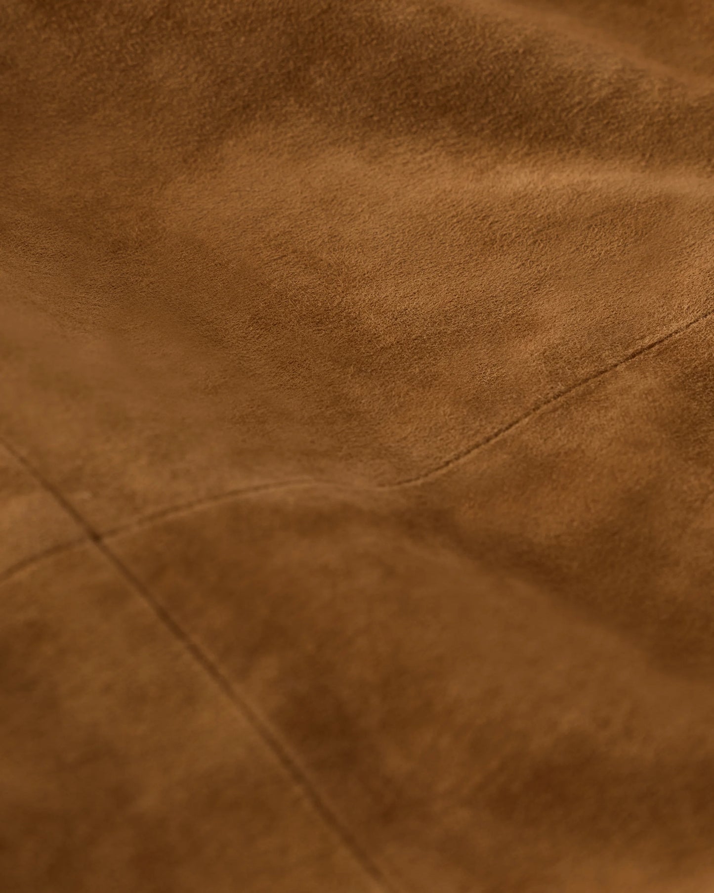 100% Suede Overshirt - S / Cognac Brown