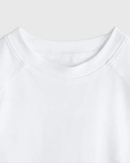 Long Sleeve Raglan Rash Guard - 6-9M / Island Aqua