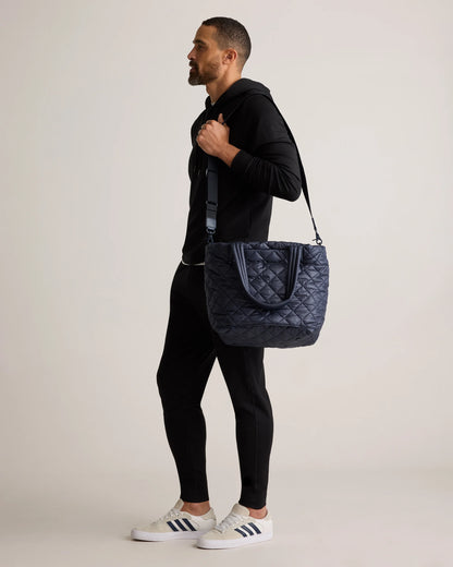 Transit Quilted Carry-All Tote - One Size / Porcelain Blue