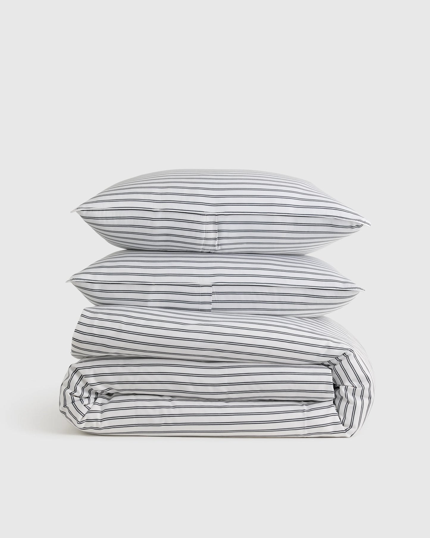 Bamboo Stripe Duvet Cover Set - Twin / Double Stripe Espresso