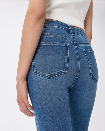 Bella Stretch Straight Jeans - 24 / Twilight Blue Fray