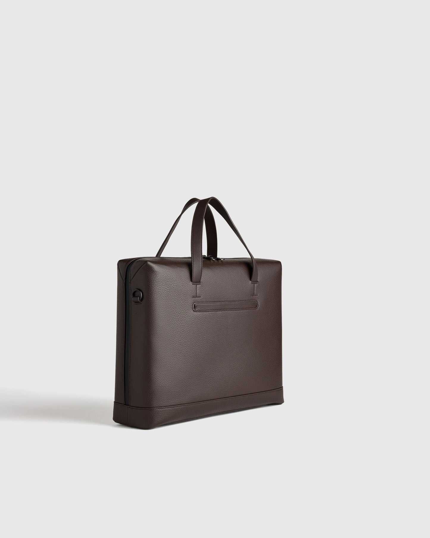 Excursion Italian Leather Slim Laptop Bag - One Size / Hickory